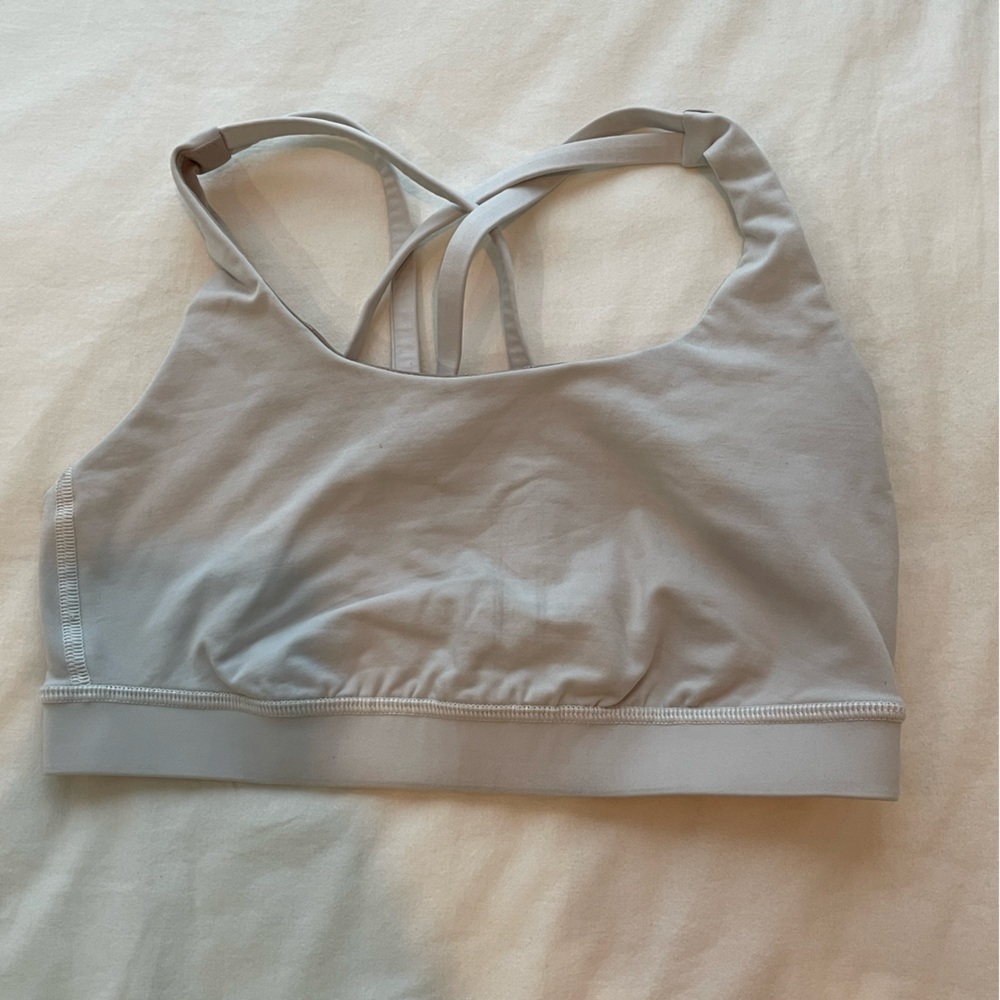 Lululemon white energy bra